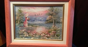 Deosebita pictura manuala -Promenada în natura-Franta